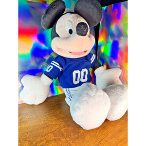 NFL Colts Mickey Mouse Plush Toy. Disney. Used.